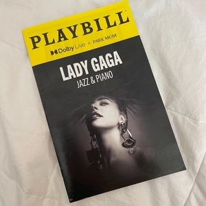 Lady Gaga Limited Edition Jazz & Piano Playbill